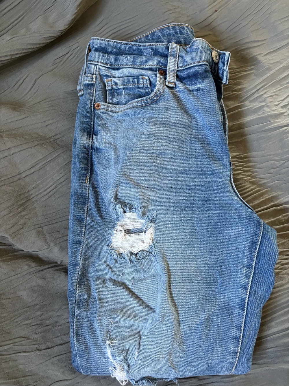 Old Navy Light Blue High-Rise Straight Jeans
